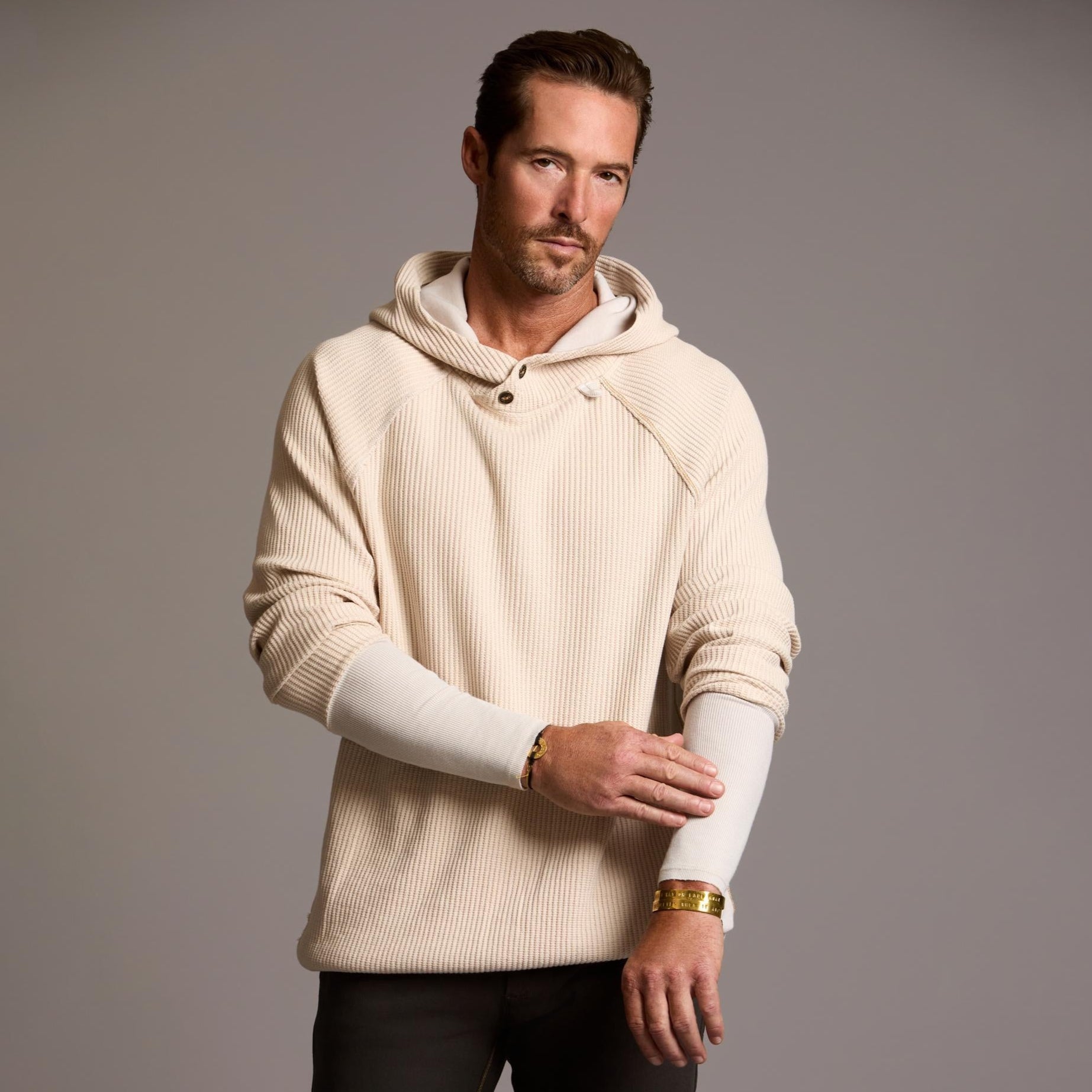 Oversized Waffle Pullover