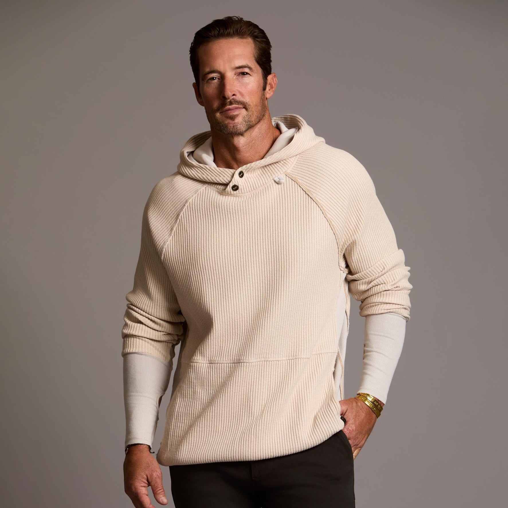 Oversized Waffle Pullover