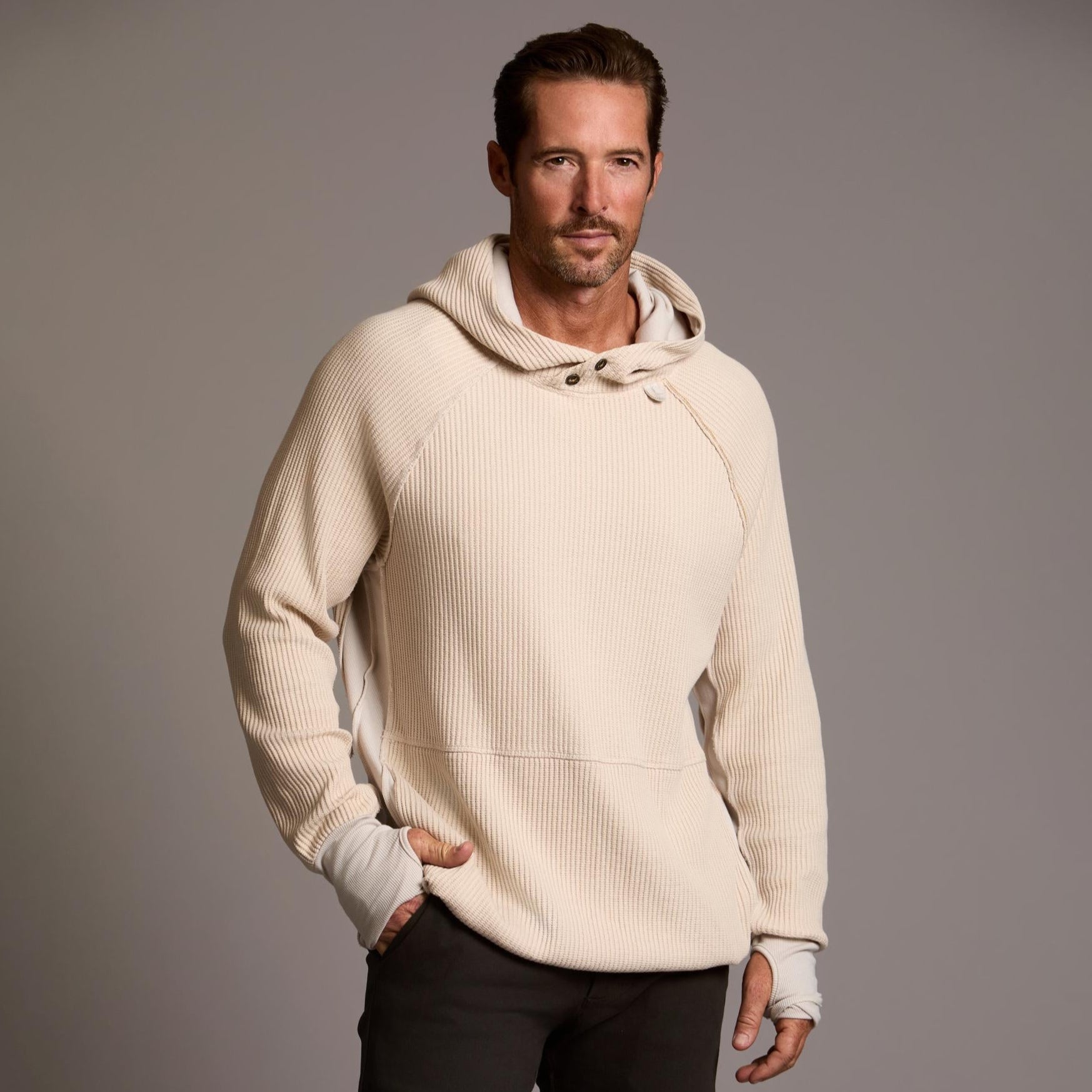 Oversized Waffle Pullover